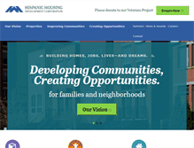 Tablet Screenshot of hispanichousingdevelopment.com